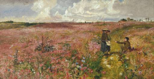 Study for landscape with flowering